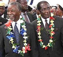 Thabo Mbeki and Mr Mugabe